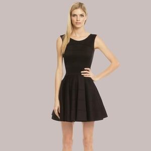 Versace Collection Spin The Record Dress Black Scuba Sleeveless 44 US 8